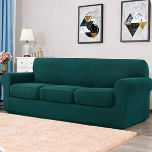 Emerald green couch covers